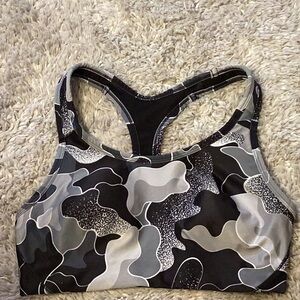 Generic black,gray,white sports bra. Size small